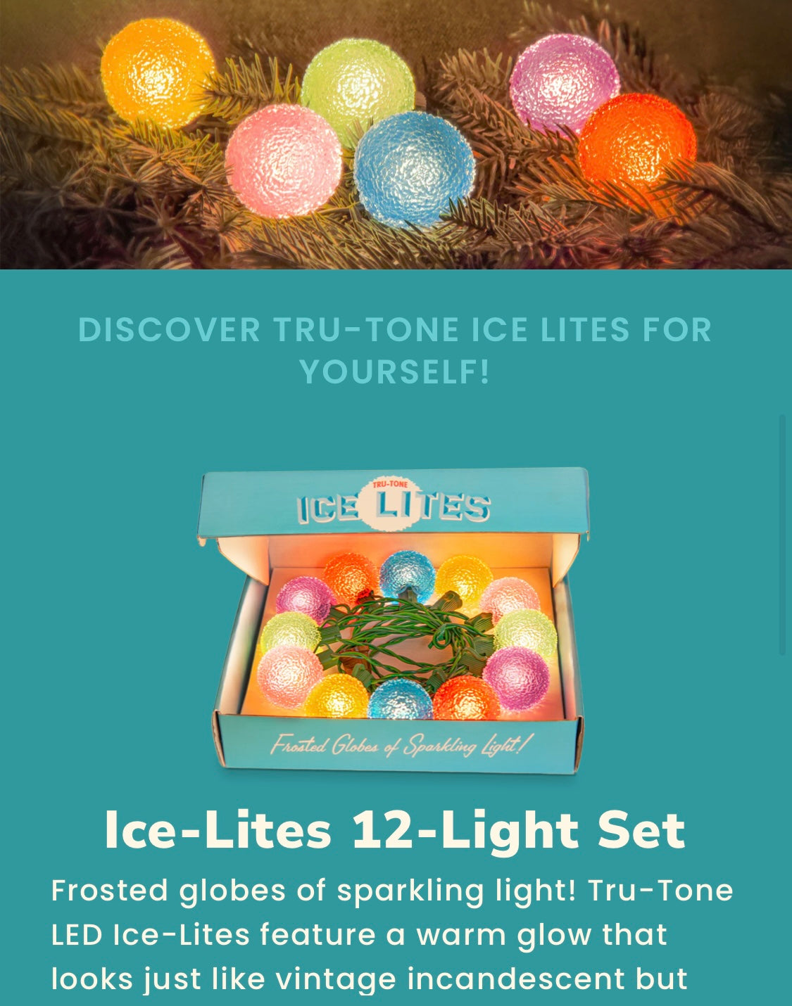 Tru-Tone LED Ice-Lites 12-Light Set