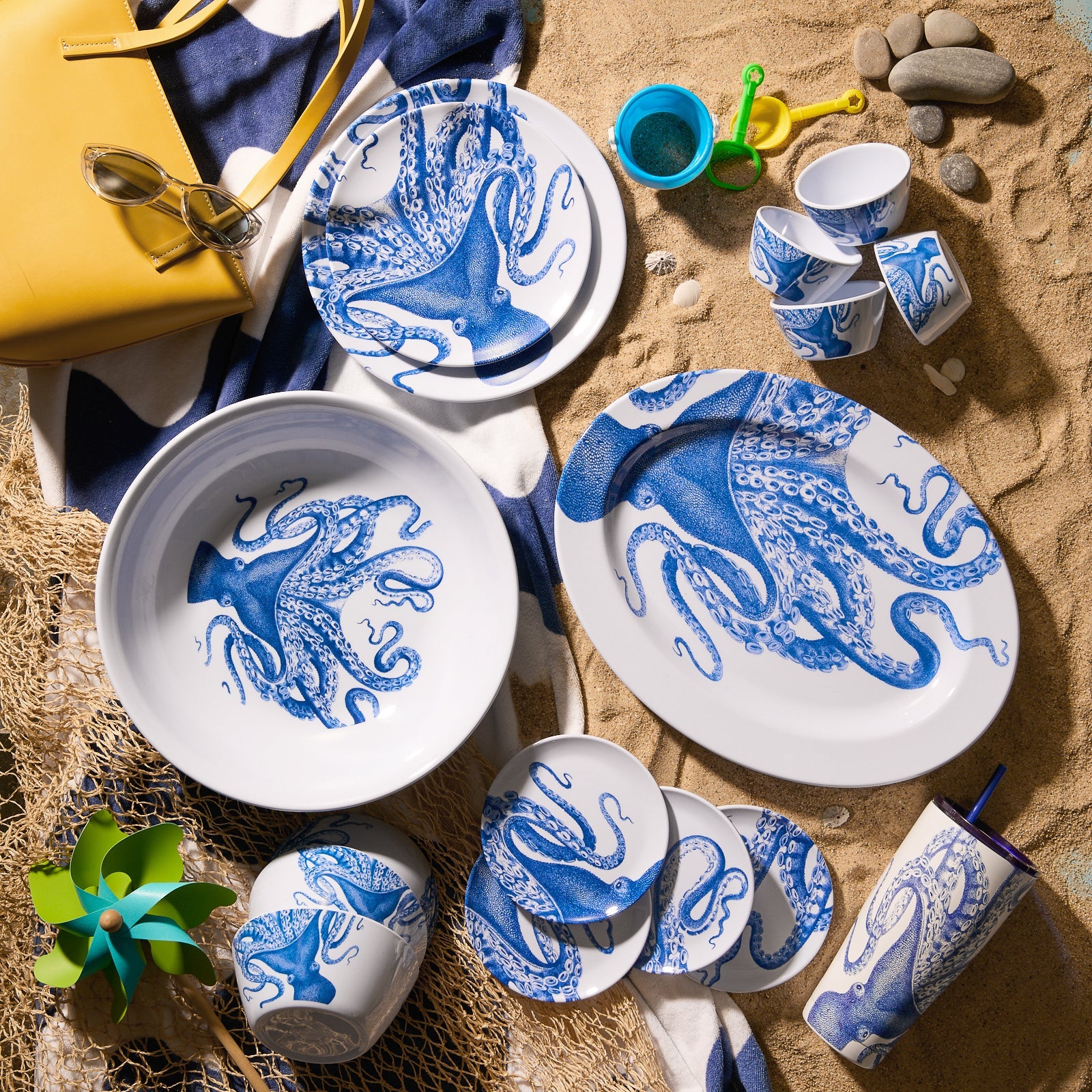 Lucy Melamine Salad Plates, Set of 4