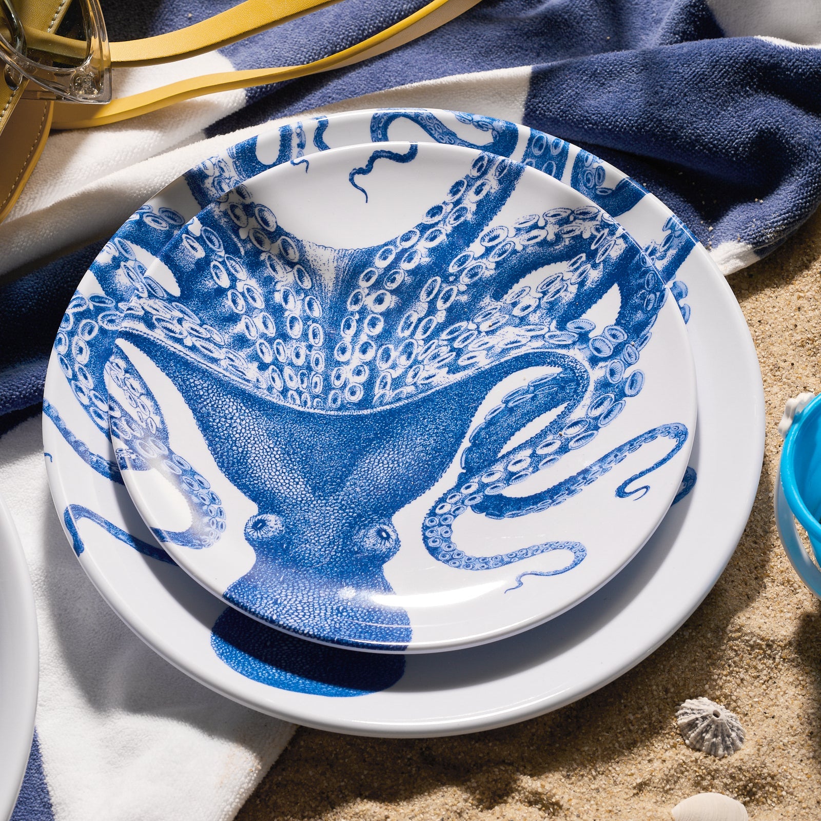 Lucy Melamine Salad Plates, Set of 4