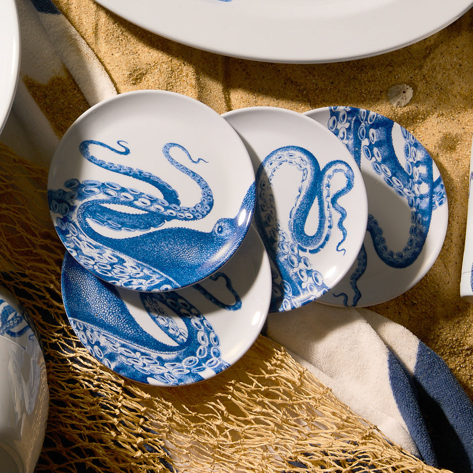 Lucy Melamine Small Plates, Set of 4