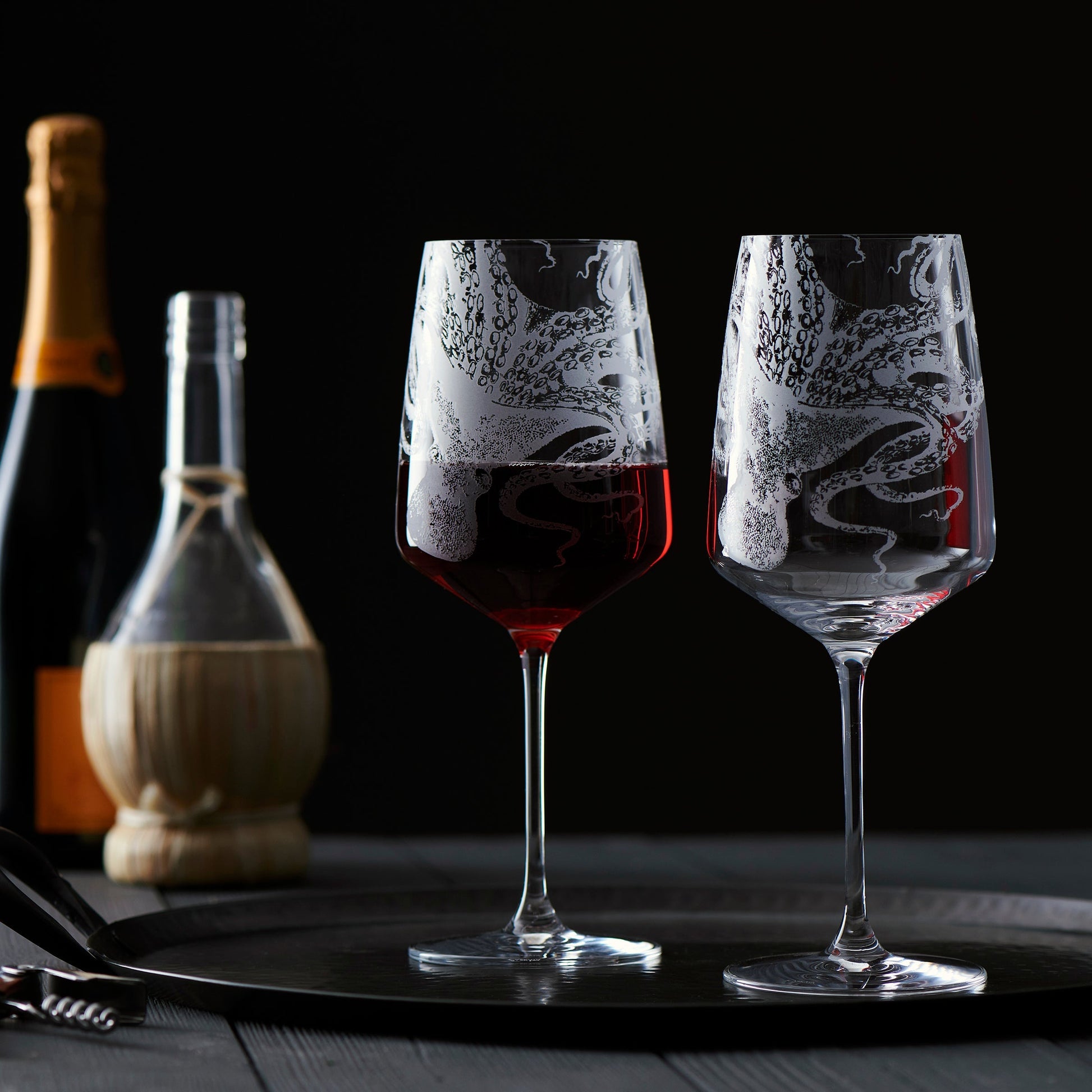Lucy Red Wine Glasses, Set of 2