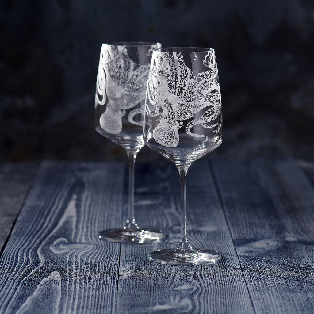 Lucy Red Wine Glasses, Set of 2