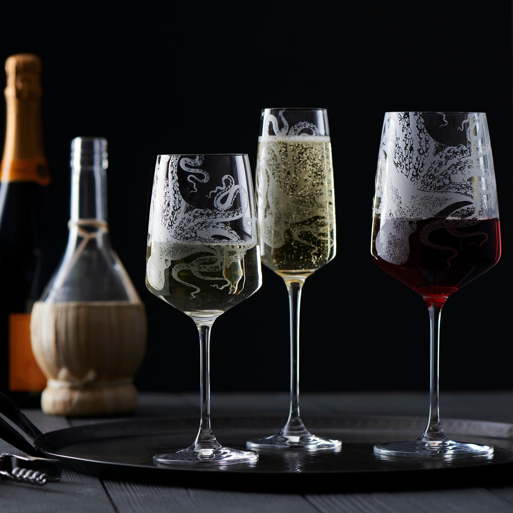 Lucy Red Wine Glasses, Set of 2