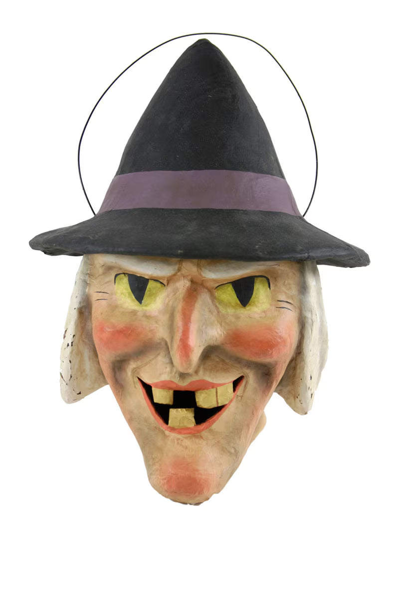Vintage Halloween Nightfall Witch Candy Bucket