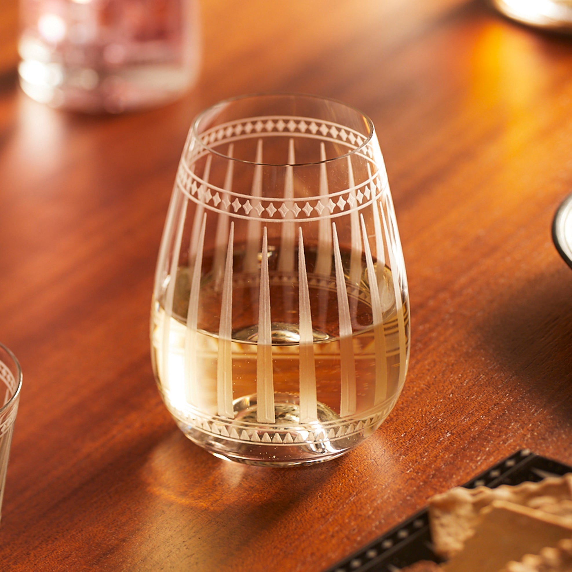 Marrakech Stemless Wine Glasses, Set of 2