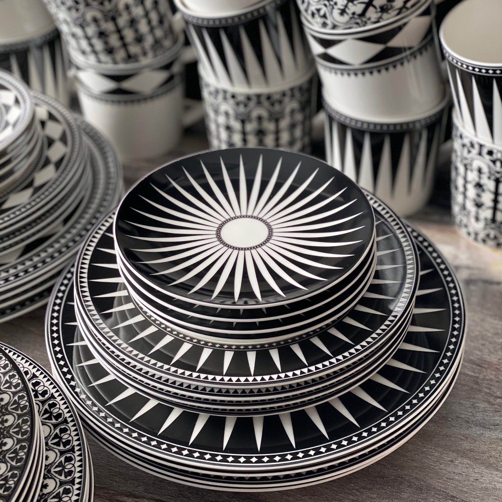 Marrakech Rimmed Salad Plate