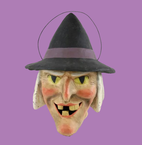 Vintage Halloween Patty Nightfall Witch Candy Bucket