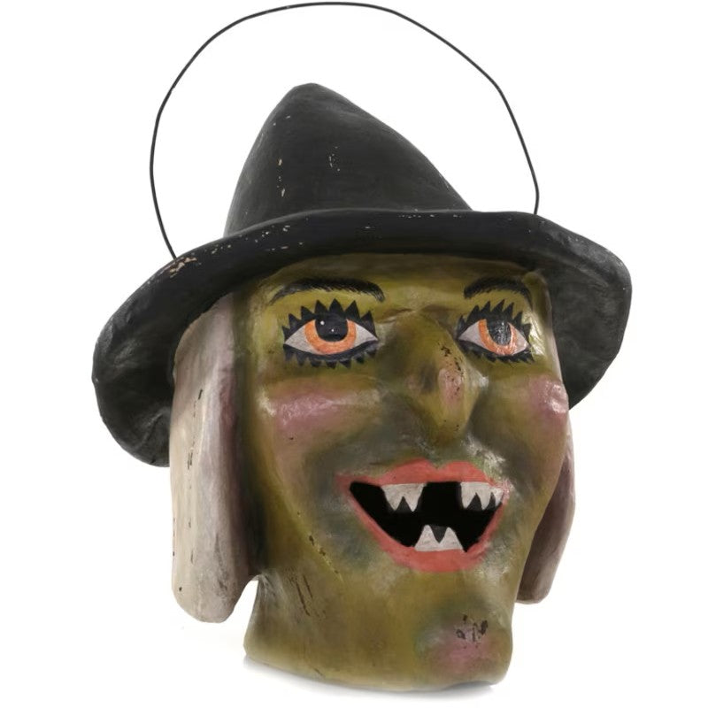 Vintage Halloween Haunted Witch Candy Bucket