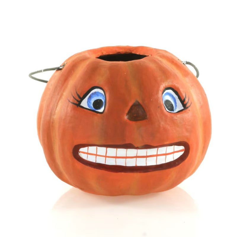 Vintage Jack-O-Lantern Candy Bucket SMALL