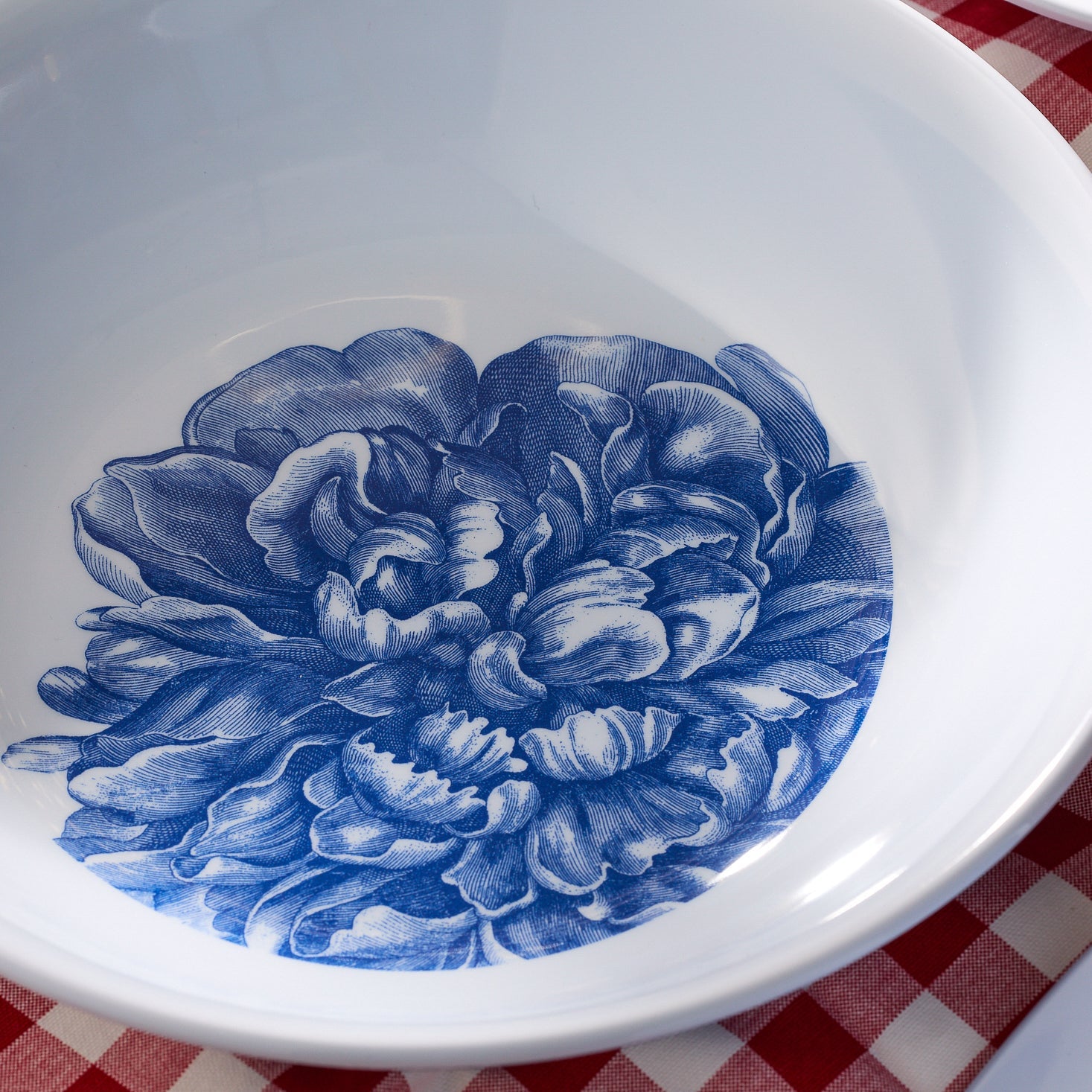 Peony Melamine Serving Bowl
