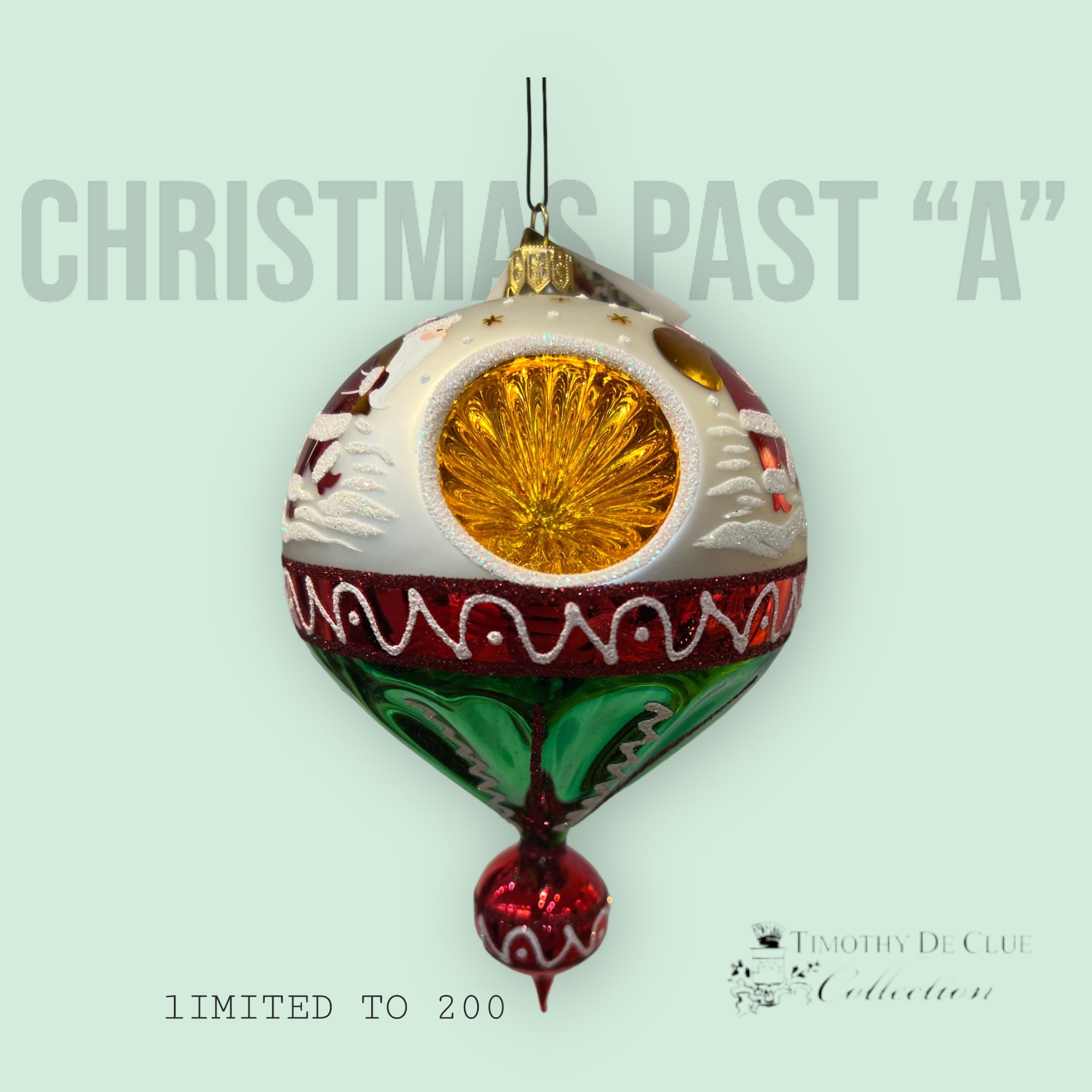 Heartfully Yours "Christmas Past A 2023" 22133 Ornament by Artist Christopher Radko
