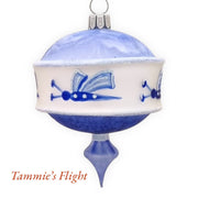 Tammie's Flight 3.25 in Drop- Antik Baubles Exclusive Christmas Ornament Designed by Timothy De Clue Exclusively made for Antik Baubles