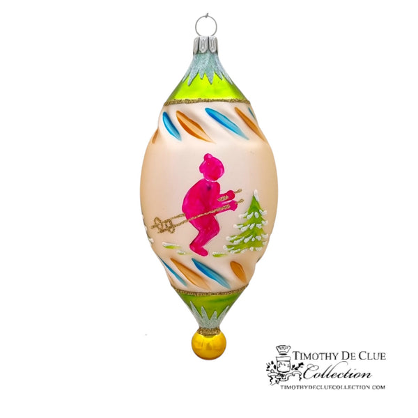Winter Joy 4.25 in Tear Drop-  Exclusive Christmas Ornament WHLS