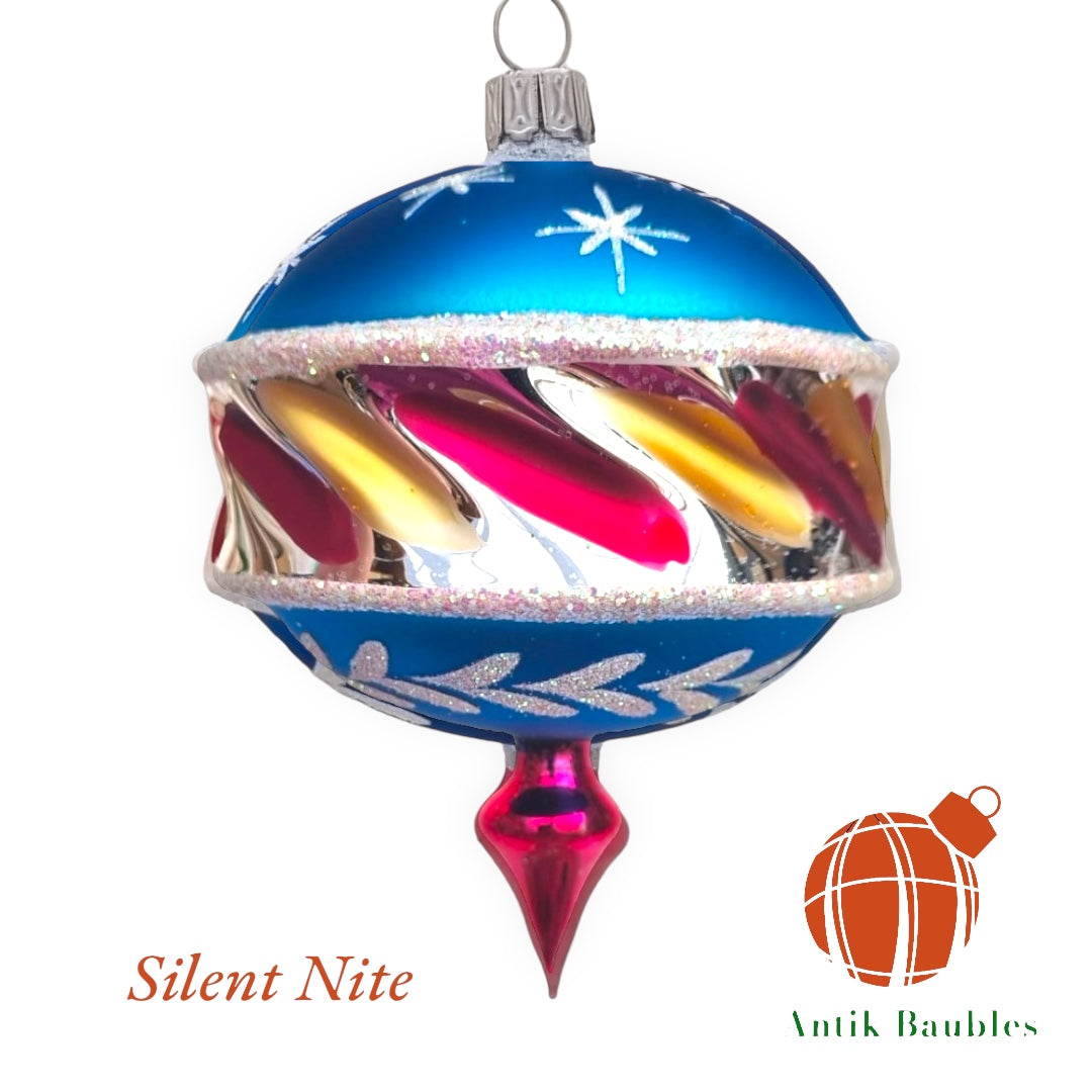 Silent Nite 3.25 in Drop- Antik Baubles Exclusive Christmas Ornament