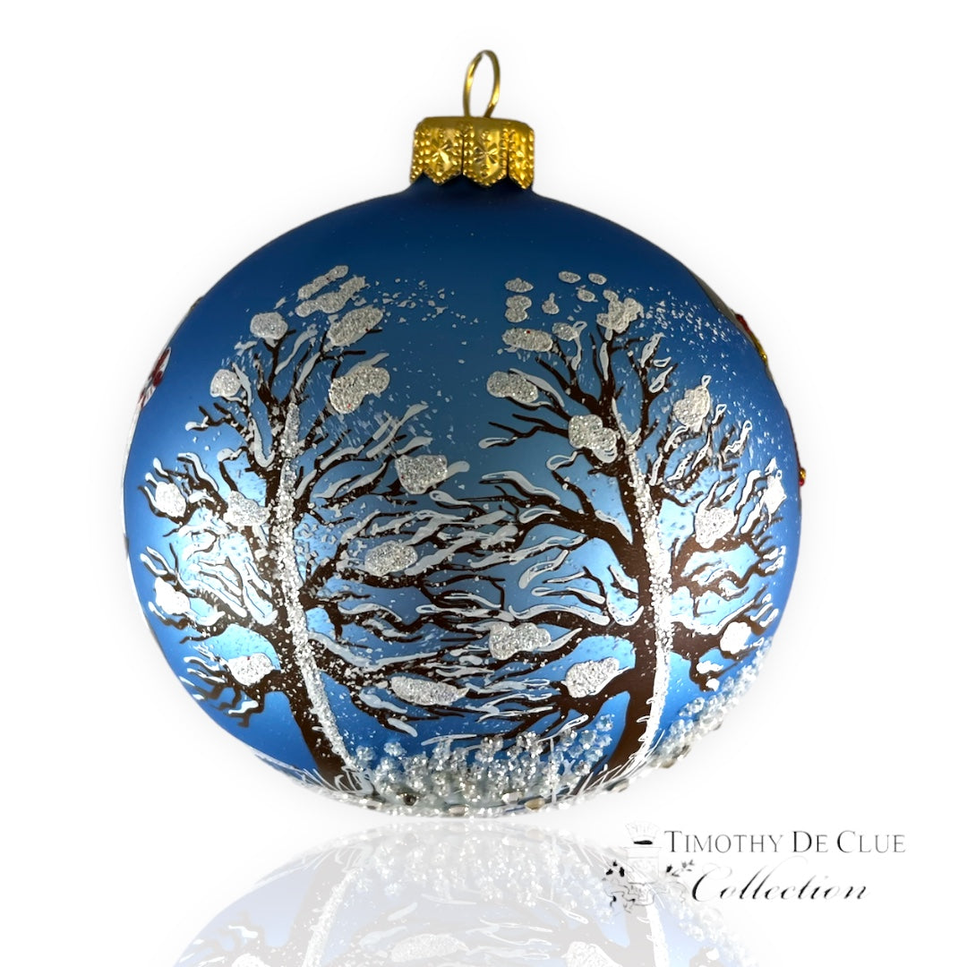 Snowy Wonderland Friends - Hand Blown Glass Christmas Ornament | Made in Poland