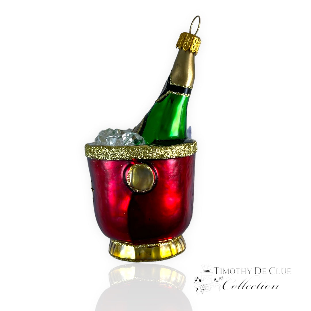 Cheers to 2024 - Hand Blown Glass Christmas Ornament | Made in Poland