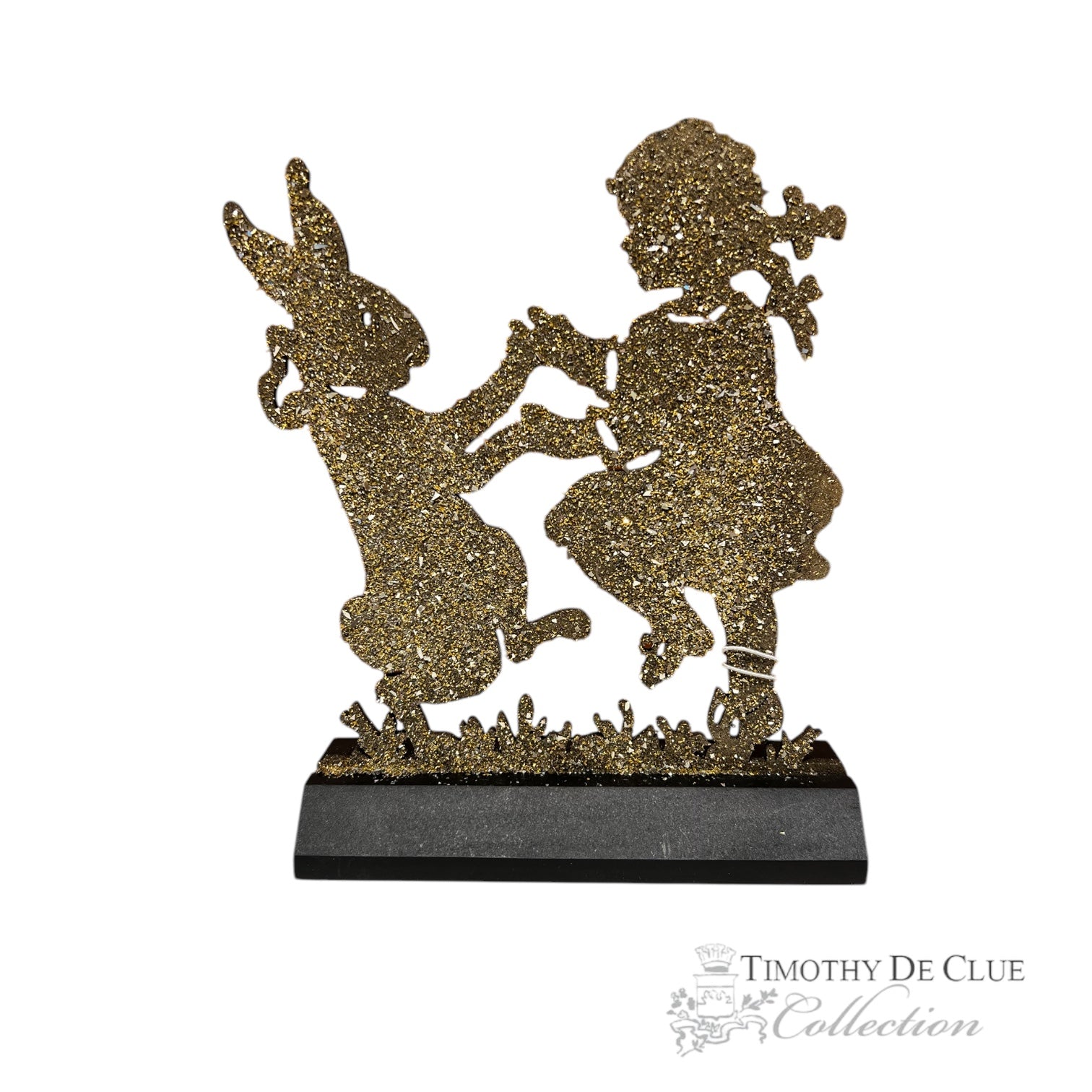 Dancin’ With Bunny Right Glitter Silhouette - Timothy De Clue Exclusive Easter Decor