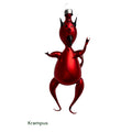 Free Blown “KRAMPUS”  5.5 in - Christmas Ornament WHLS