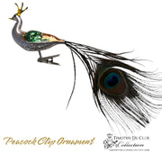 Peacock Feather Clip Ornament - Christmas Ornament