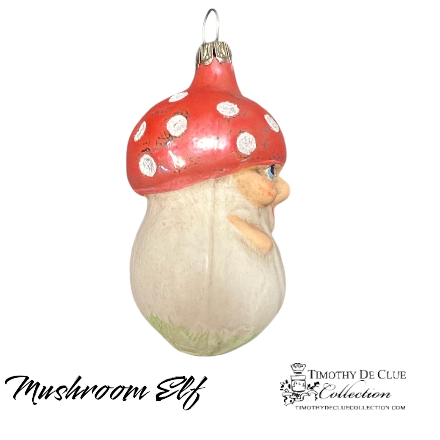Mushroom Elf Vintage Style - German Glass Ornament Christmas Collection