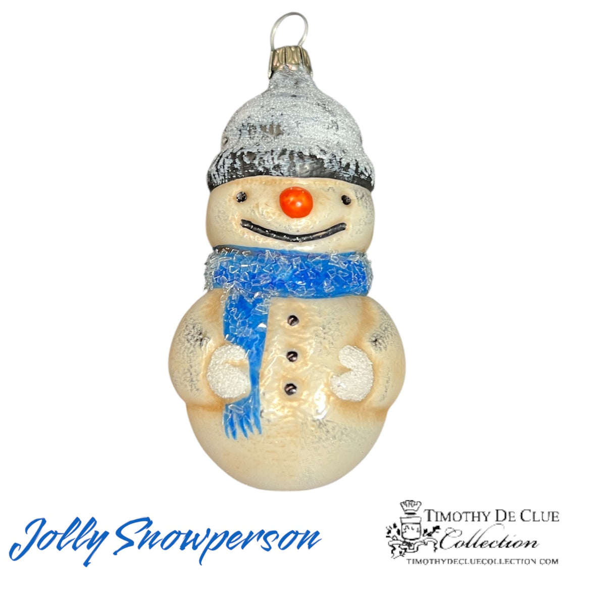 Snowperson Vintage Style - German Glass Ornament Christmas Collection