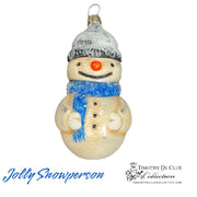 Snowperson Vintage Style - German Glass Ornament Christmas Collection
