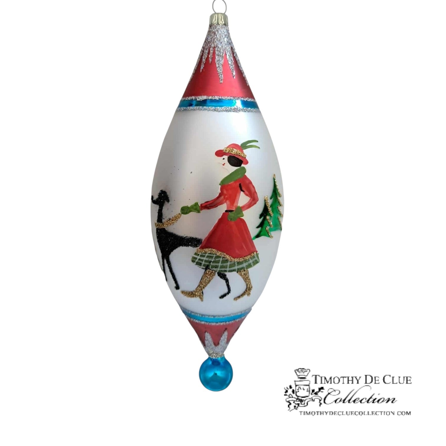 Lady Noel’s Stroll 7.5 in Tear Drop- Exclusive Christmas Ornament