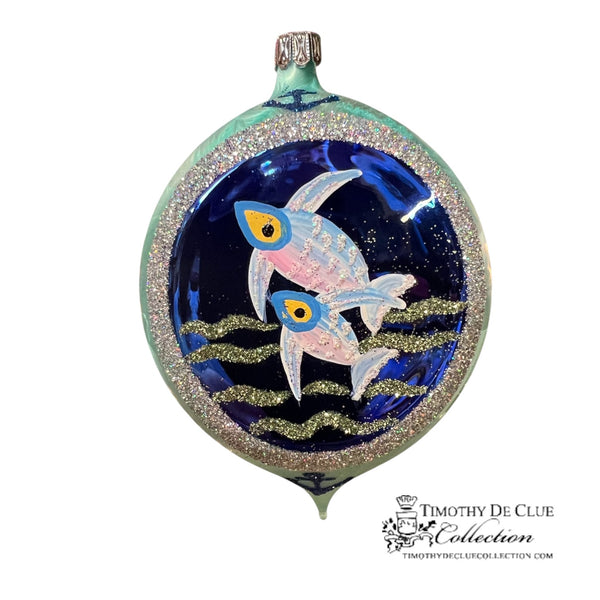Maritime Magic Fish 3.25 in Tear Drop- Exclusive Christmas Ornament WHLS