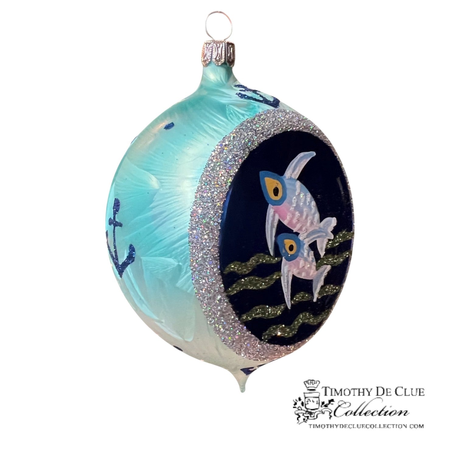 Maritime Magic Fish 3.25 in Tear Drop- Exclusive Christmas Ornament