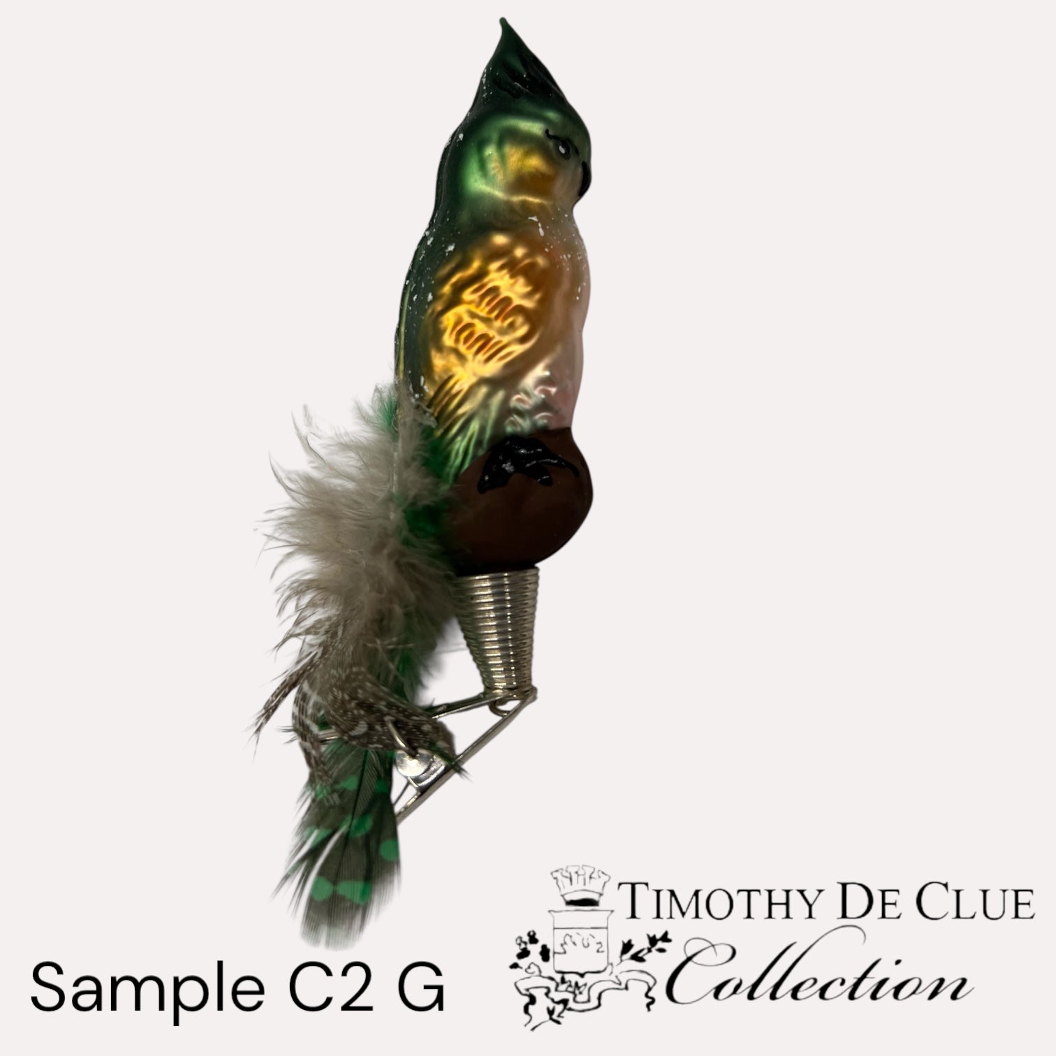 Sample C2 G Bird Clip / Christmas Ornament