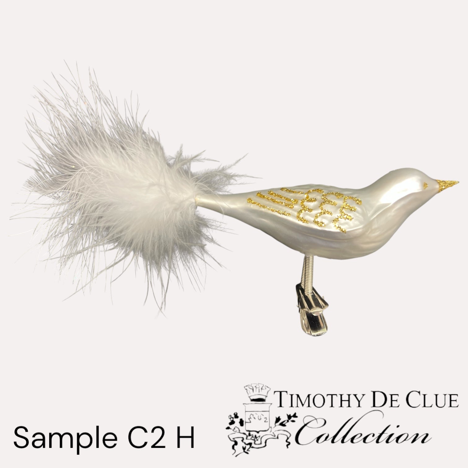 Sample C2 H Bird Clip / Christmas Ornament