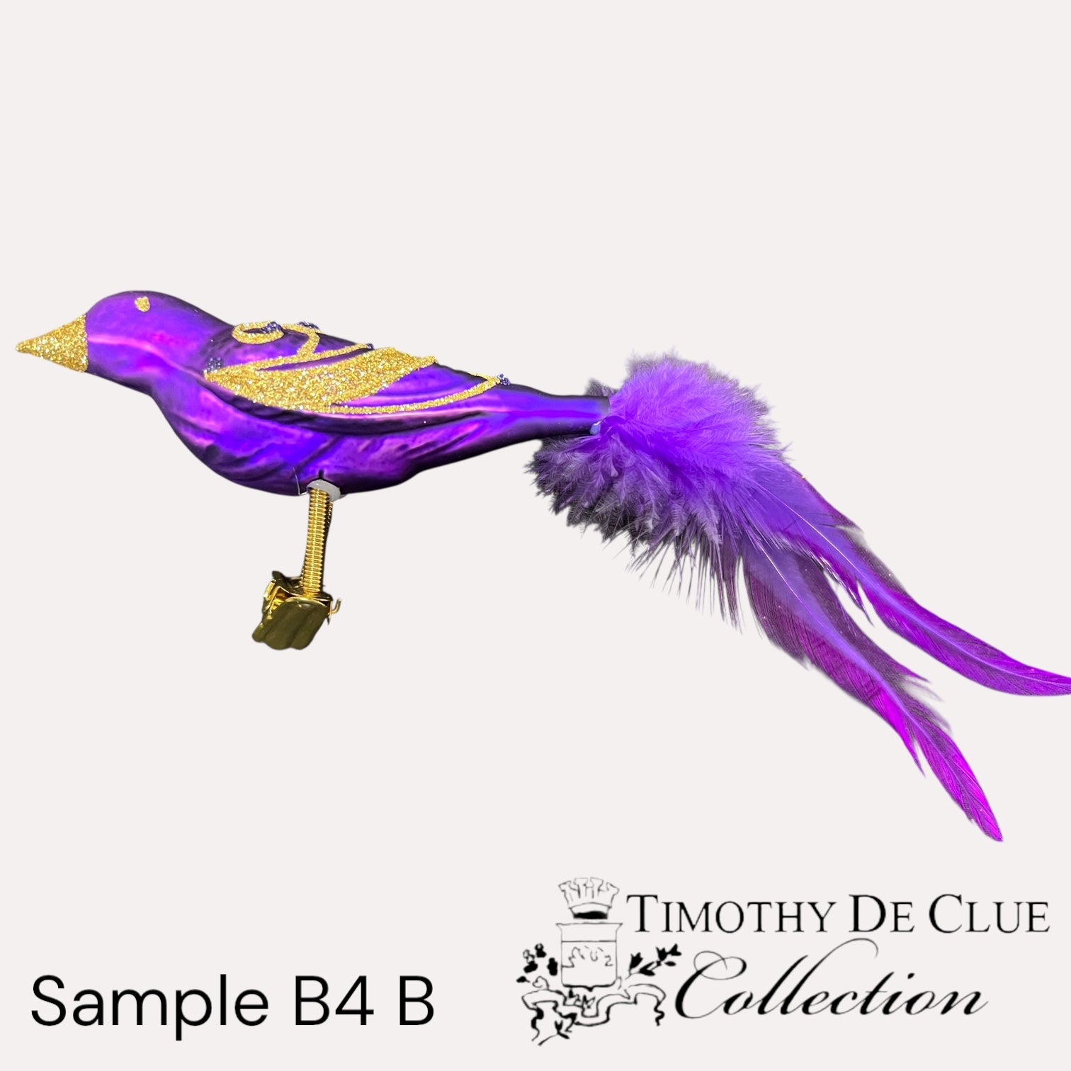 Sample B4 B Bird Clip / Christmas Ornament