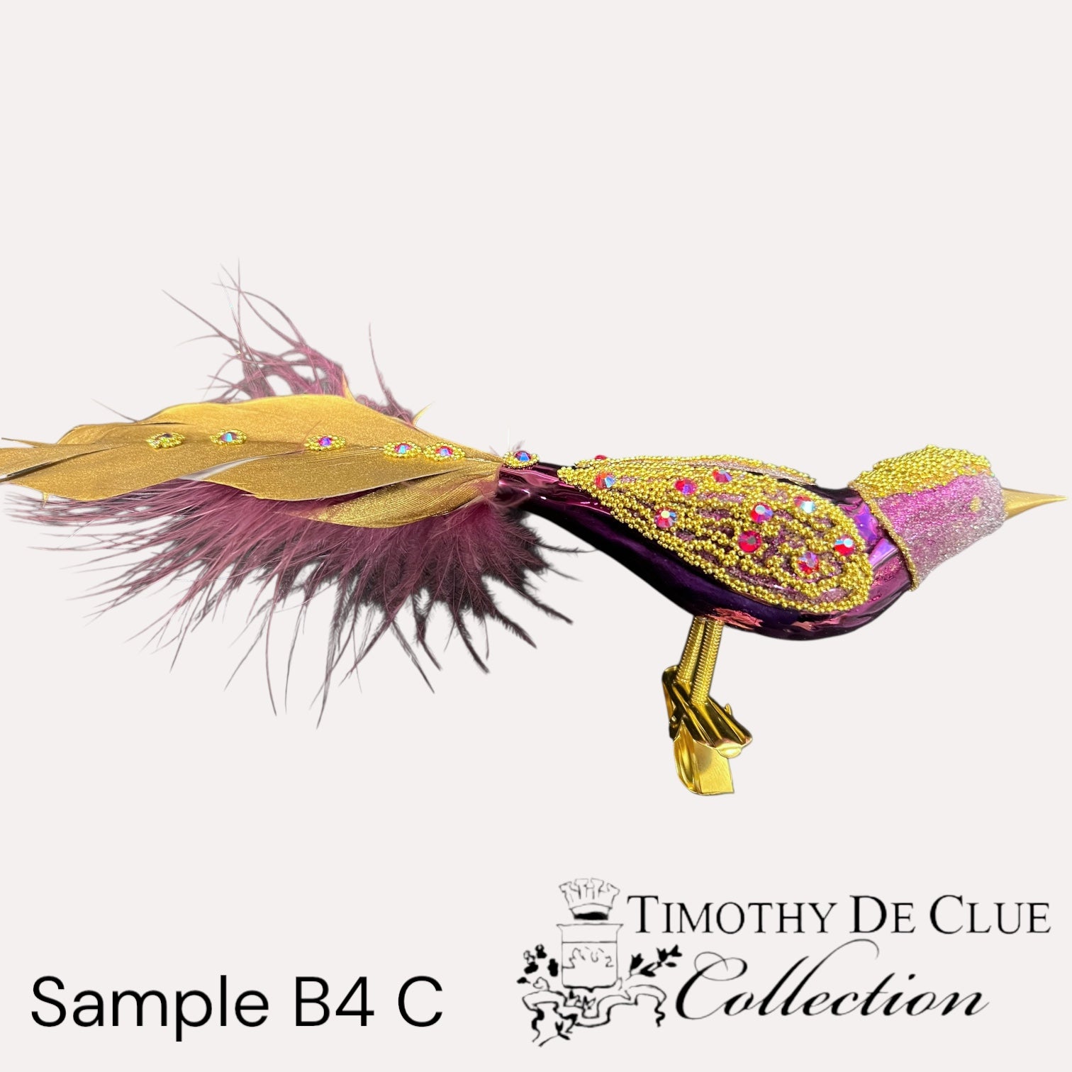 Sample B4 C Bird Clip / Christmas Ornament