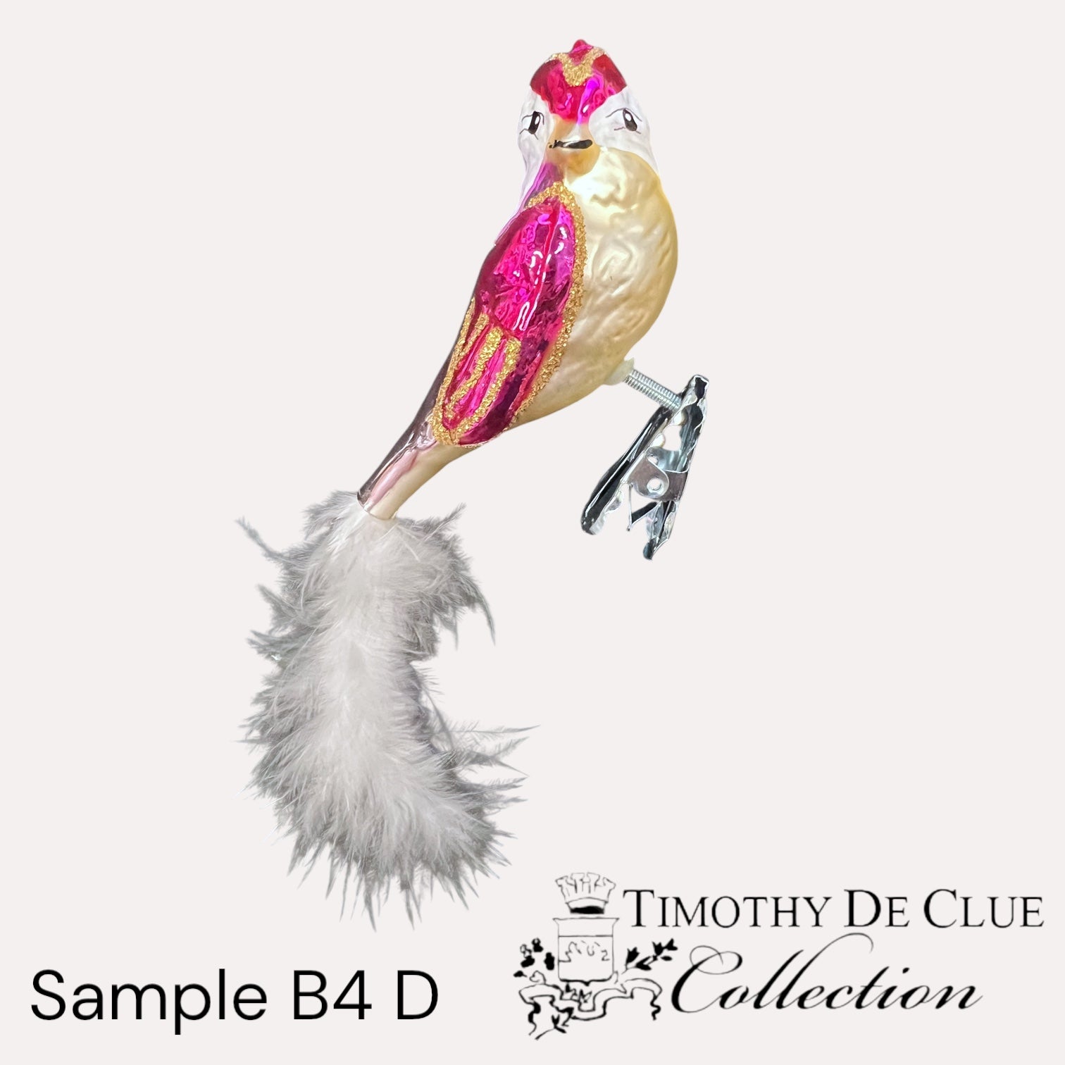 Sample B4 D Bird Clip / Christmas Ornament