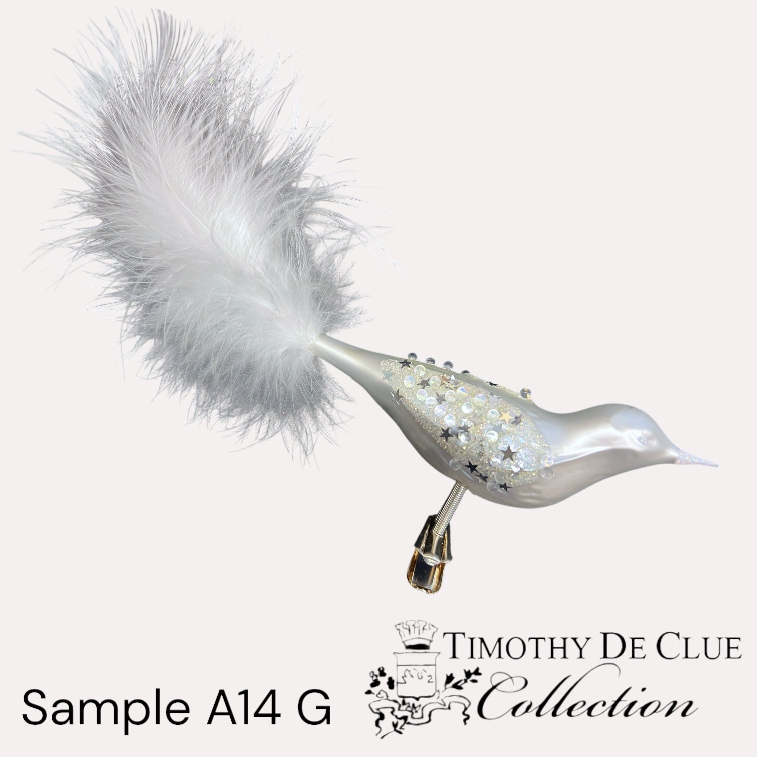 Sample A14 G Bird Clip / Christmas Ornament