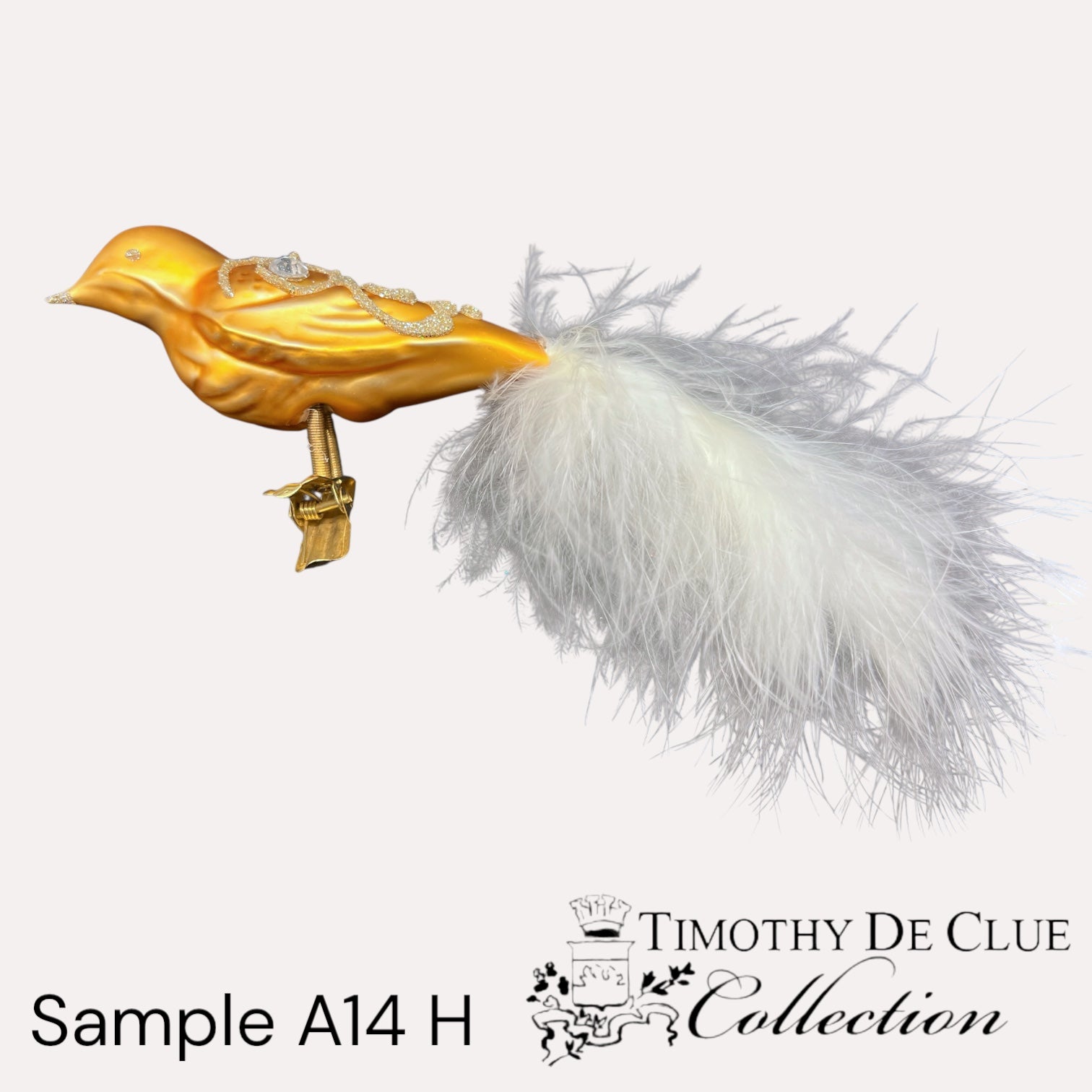 Sample A14 H Bird Clip / Christmas Ornament