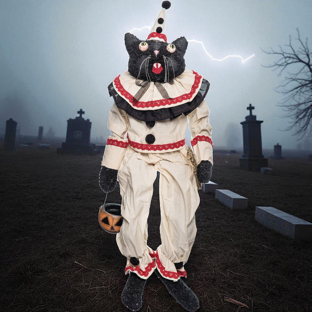 Sebastian Cat Clown Art Doll