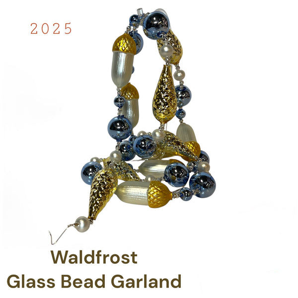 Waldfrost Glass Bead Garland  | 6 feet - Christmas Ornament WHLS