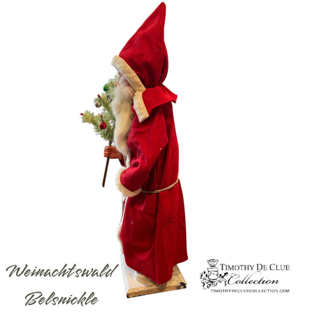 Weinachtswald Belsnickle Santa Candy Container - German Paper Mache Christmas Collection