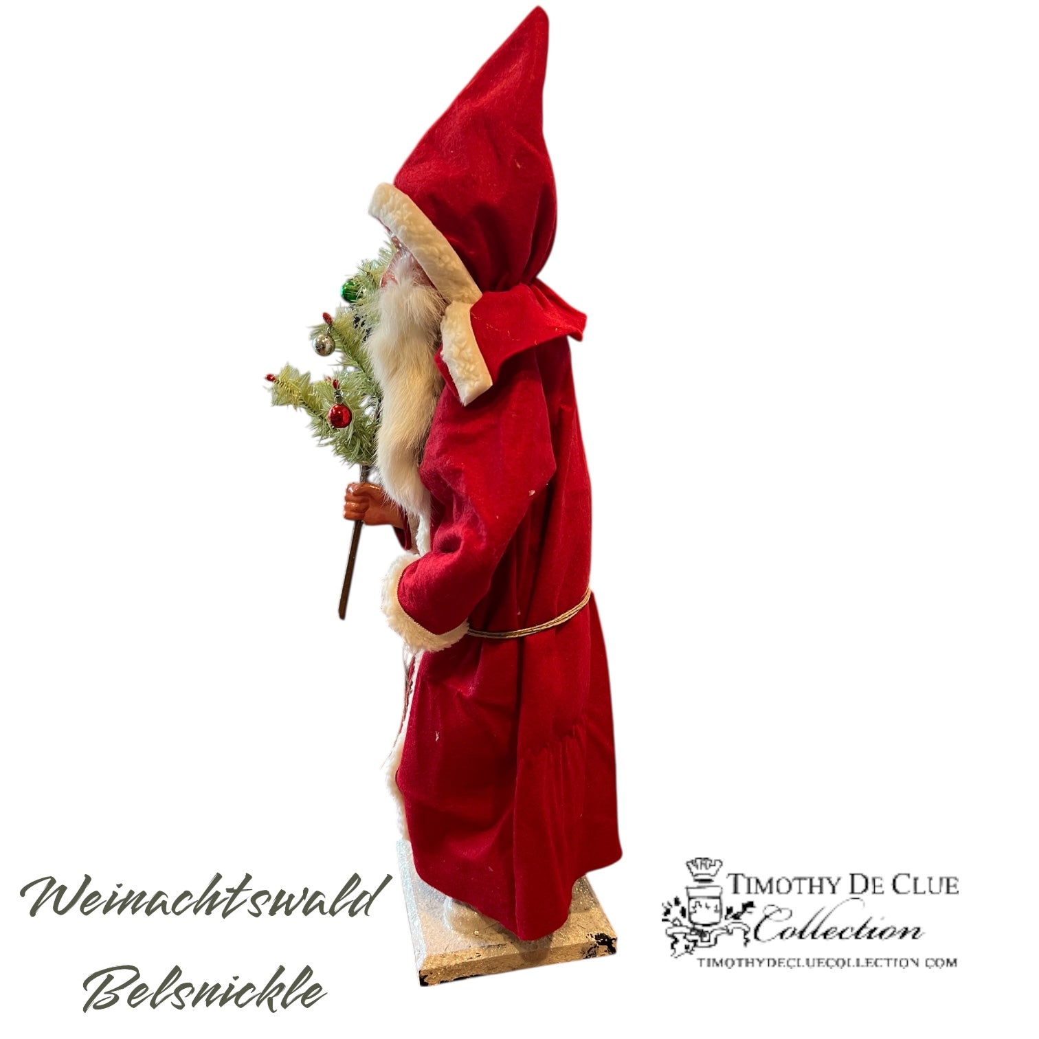 Weinachtswald Belsnickle Santa Candy Container - German Paper Mache Christmas Collection