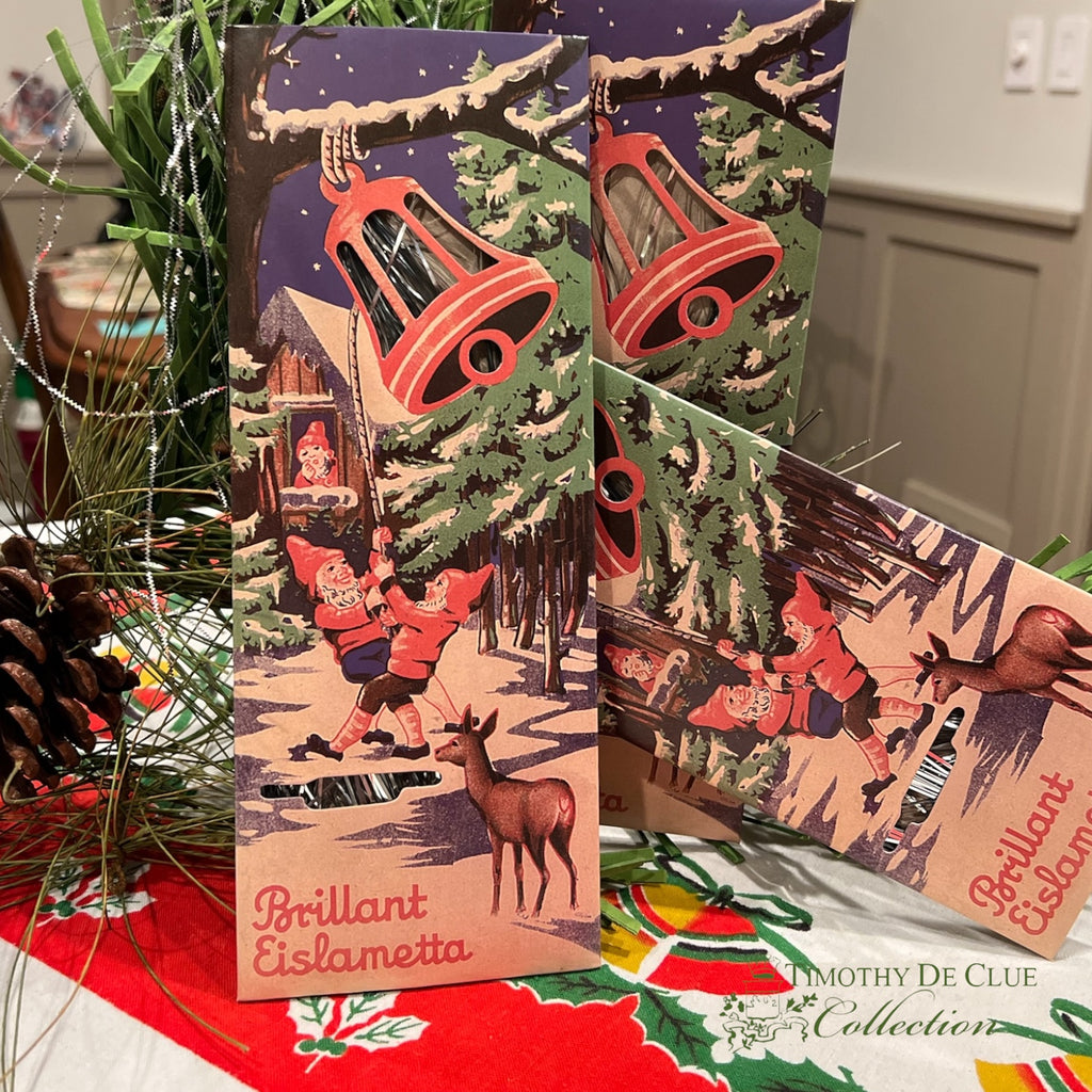 Retro Boxed Tree Icicle Tinsel Brillant Eislametta   -TDC Retro Christmas Collection