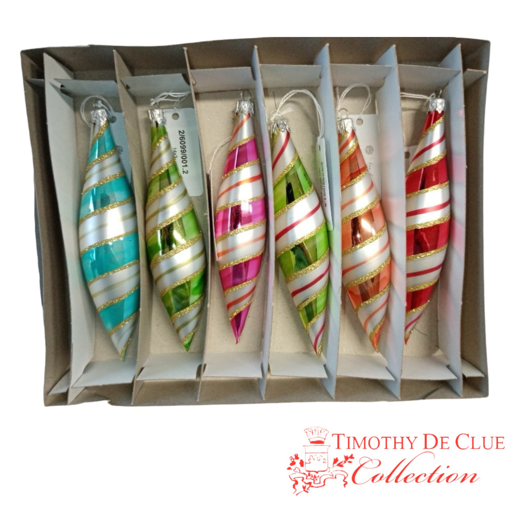 Swirl Cicles set of 6 - De Clue Exclusive Christmas Collection