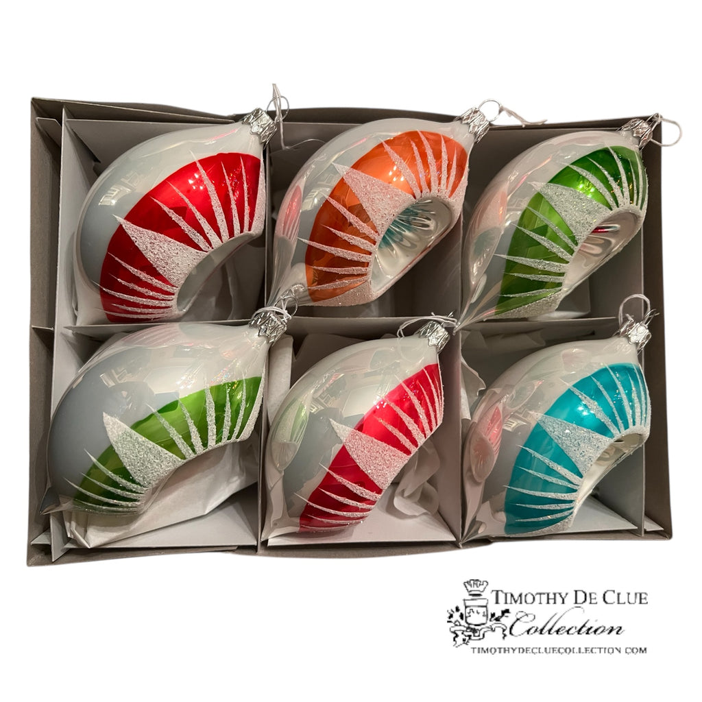 Fire & Ice Ornament Set 6 - De Clue Exclusive Christmas Collection