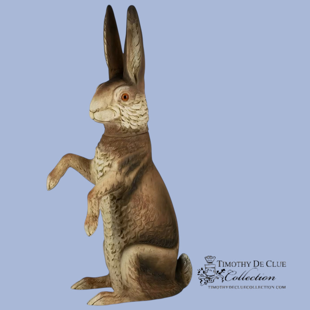 Giant 24” Easter Brown Hare Limited Edition German Paper Mache #20 of 50