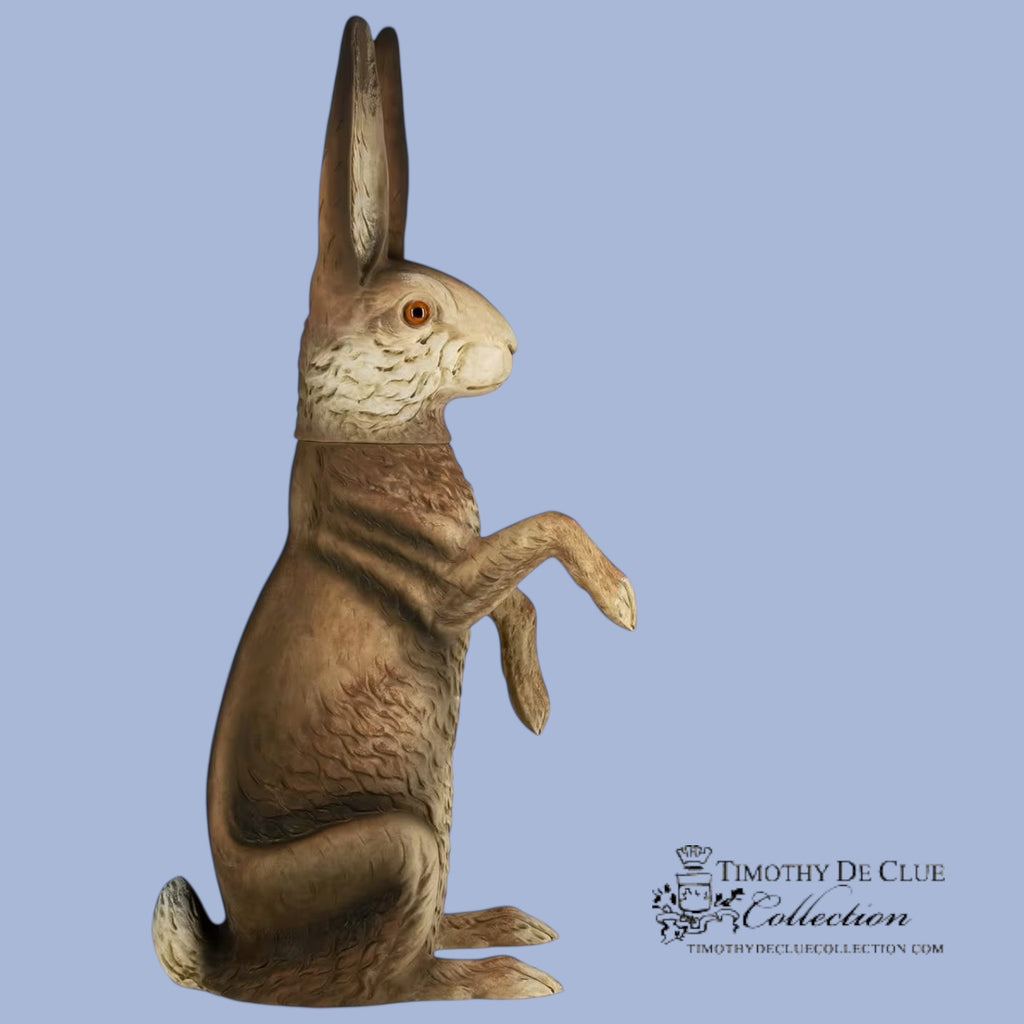 Giant 24” Easter Brown Hare Limited Edition German Paper Mache #20 of 50