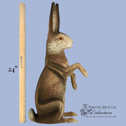 Giant 24” Easter Brown Hare Limited Edition German Paper Mache #xx of 50