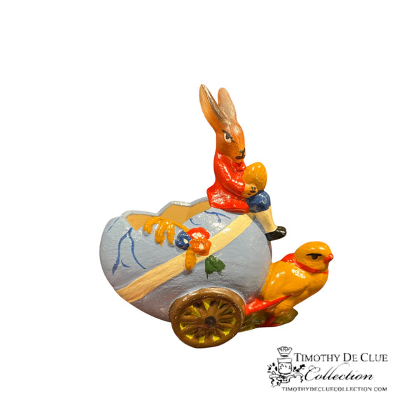 Easter Egg Cart Vintage Inspired German Paper Mache