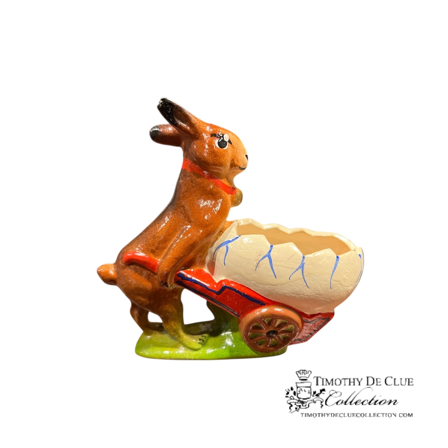 Easter Egg Wheelbarrow Vintage Inspired German Paper Mache