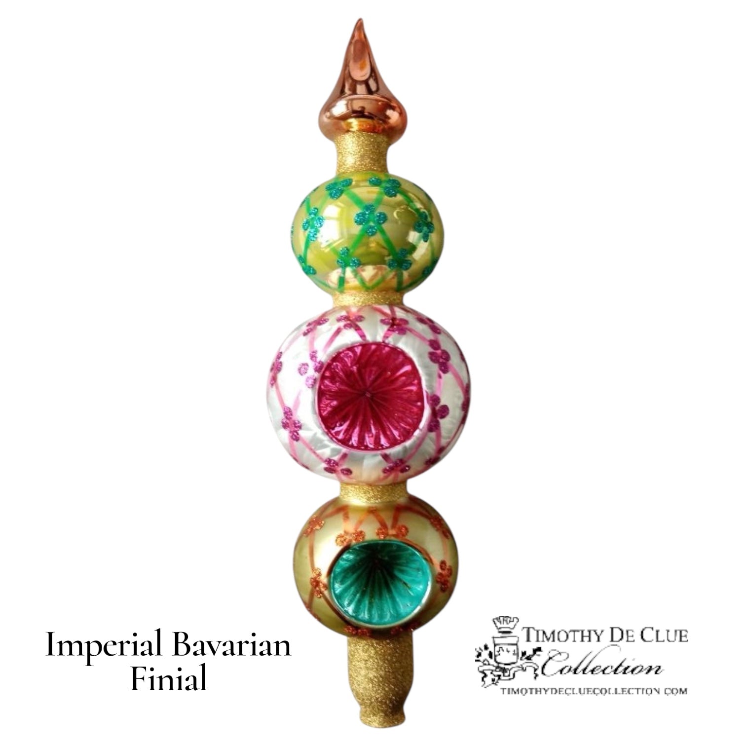 Imperial Bavarian Finial Tree Topper - De Clue Exclusive Christmas Collection