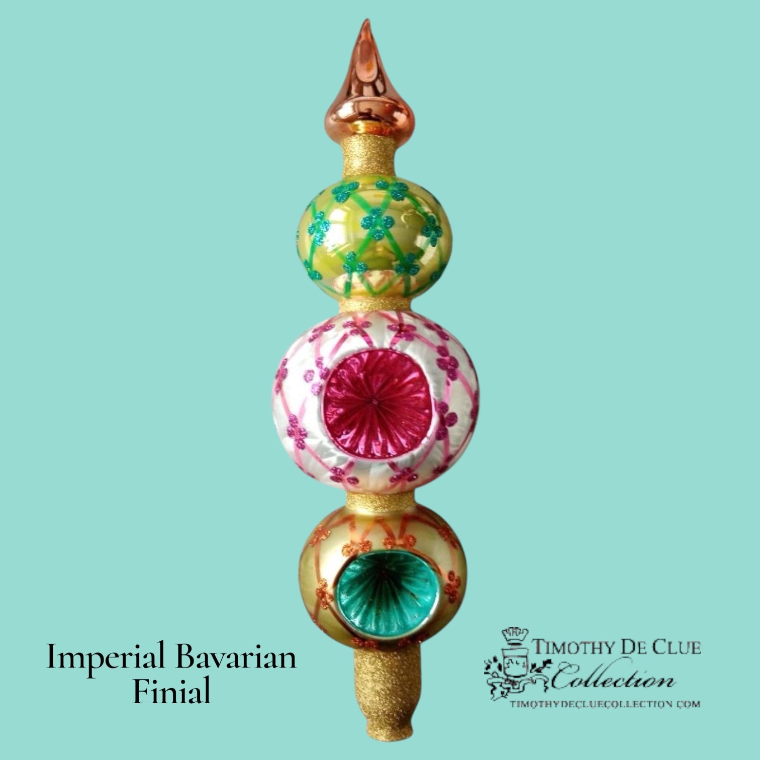 Imperial Bavarian Finial Tree Topper - De Clue Exclusive Christmas Collection